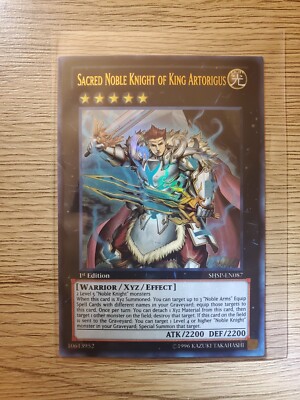 Sacred Noble Knight of King Artorigus-1st Ed UltraRare Foil(SHSP-EN87) Near Mint-image