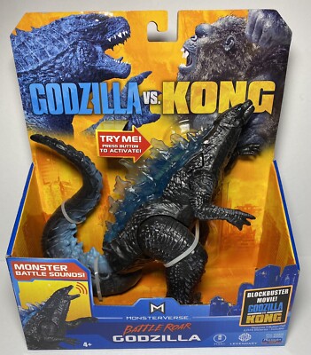 Godzilla Vs Kong Monsterverse GODZILLA Battle Roar 7” Sound Roar New In Box-image