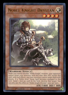 Yugioh Noble Knight Drystan #MAGO-EN082 Maximum Gold LP-image