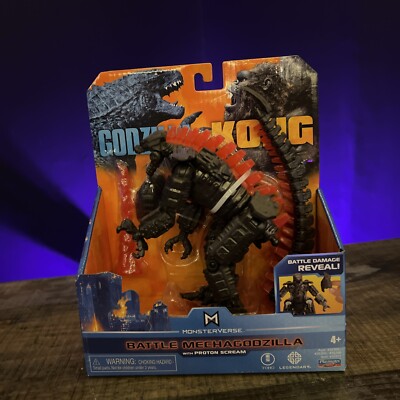 NEW Playmates Godzilla vs Kong Battle Mechagodzilla with Proton Scream Figure-image