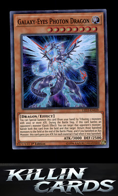 1st Edition Galaxy-Eyes Photon Dragon LED3-EN039 Super Rare Legendary Duelists: -image