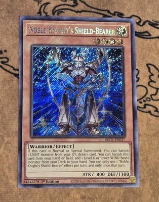 Yugioh Noble Knight's Shield-Bearer BROL-EN017 1st Edition Secret Rare NM-image