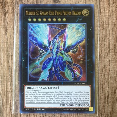 Yu-Gi-Oh! Number 62: Galaxy-Eyes Prime Photon Dragon BLLR-EN070 1st Ed Ultra NM-image