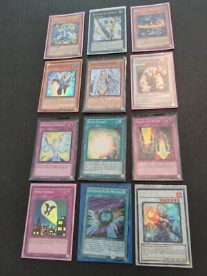 Yu-Gi-Oh 12 card lot -Holo secret ultra super Rare & 1st ed - read descrip! -image