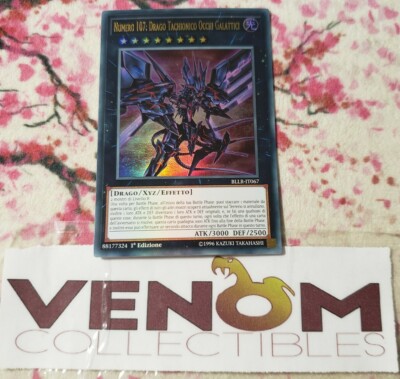 1x (M/NM) *ITALIAN* Number 107: Galaxy-Eyes Tachyon Dragon BLLR-EN067 Ultra 1st -image