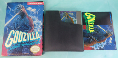 Godzilla: Monster of Monsters (NES 1989) Toho Nintendo Game, Manual & Box WORKS-image