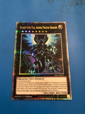 YUGIOH Quarter Century Rare Galaxy-Eyes Full Armor Photon Dragon RA01-EN037 1st-image