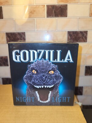 Godzilla Head LED Night Light Color Changing Table Decor Rechargeable Open Box-image