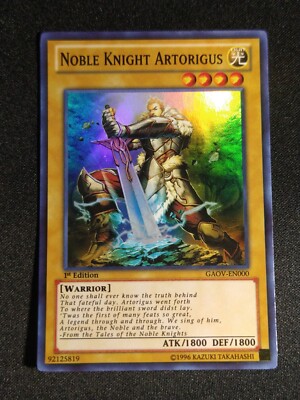 Yu-Gi-Oh! Noble Knight Artorigus GAOV-EN000 1st Edition Super Rare NM-image