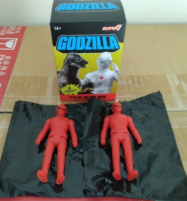 2 Red Firefighter Jet Jaguar Super7 Godzilla Toho Open Blind Box Figure NEW-image