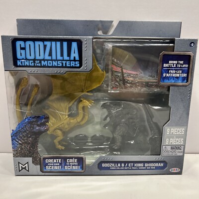 Godzilla King of The Monsters ET King Ghidorah create your own scene new in box-image