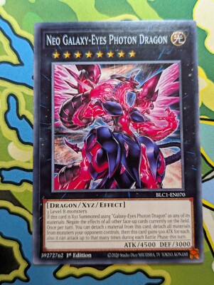 Neo Galaxy-Eyes Photon Dragon BLC1-EN070 1st Edition YuGiOh TCG Card-image