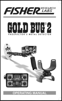 Fisher Gold Bug-2 Metal Detector Instruction Book with Free Shipping-image