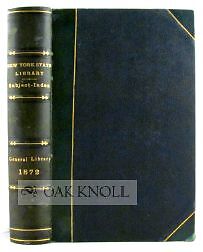 CATALOGUE OF THE NEW YORK STATE LIBRARY 1872-image