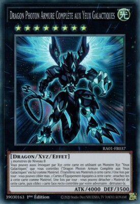 Yu Gi Oh! Dragon Photon Full Armor with Galactic Eyes RA01-FR037 Super R-image