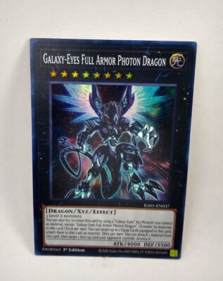 YU-GI-OH! Galaxy-Eyes Full Armor Photon Dragon. RA01-EN037. 1st Ed. Super Rare-image