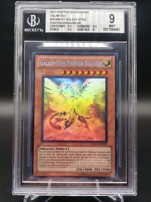 BGS 9 Yugioh Galaxy-Eyes Photon Dragon PHSW-EN011 Ghost Rare Unlimited-image