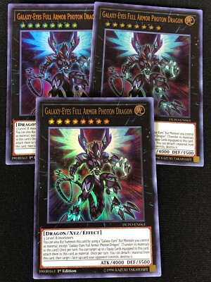 YUGIOH GALAXY EYES FULL ARMOR PHOTON DRAGON DUPO-EN063 1ST ULTRA X3 (NM)-image