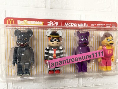 BE@RBRICK godzilla vs mcdonalds BOX  NEW Mac Japan Bear Brick-image