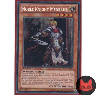 Yugioh Noble Knight Medraut CBLZ-EN081 Secret Rare 1st Edition NM-image