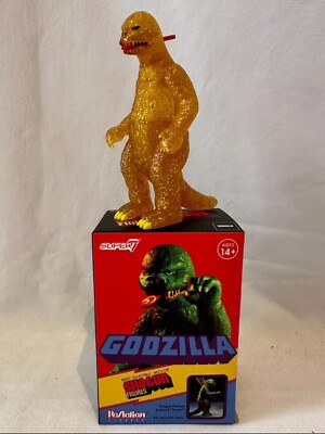 Super7  ReAction Shogun Godzilla Amber Glitter 3.75 Blind Box 2/12 Chance RARE-image