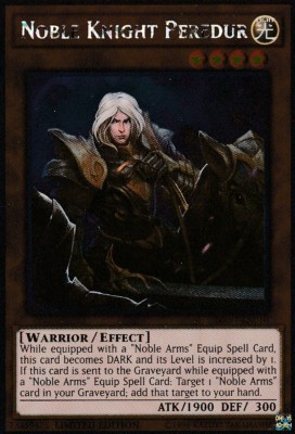 YUGIOH CARD NOBLE KNIGHT PEREDUR NKRT-EN010 LIMITED ED. + BONUS-image