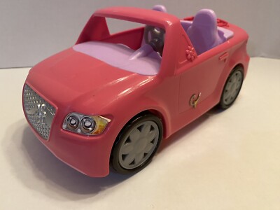 Fisher-Price Loving Family 2012 Pink Convertible Car Vehicle Music  Sound Picnic-image