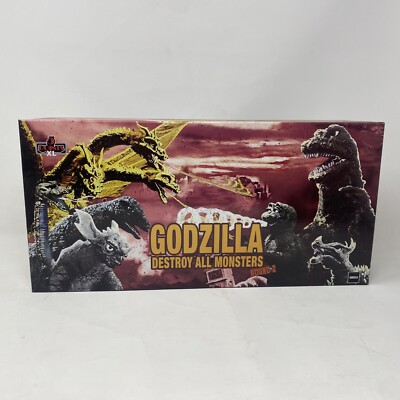Godzilla Destroy All Monsters 1968 Round 2 Boxed Set Mezco-image