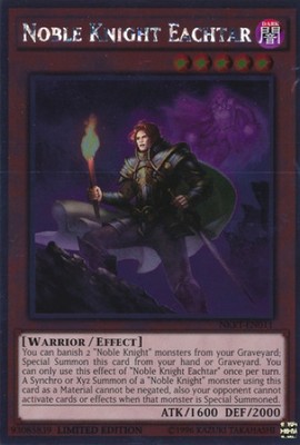 Noble Knight Eachtar (NKRT-EN011) - Platinum Rare - Near Mint-image