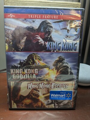 King Kong, KK vs Godzilla & KK Escapes (Exclusive DVD SET) Triple Feature NEW!!!-image