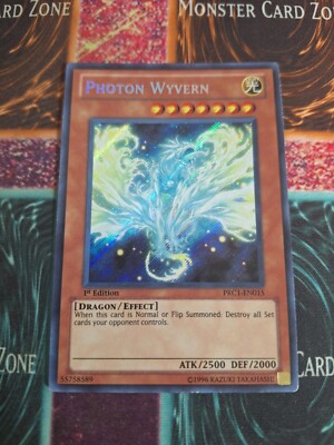 Yu-Gi-Oh! Photon Wyvern PRC1-EN015 Secret Rare 1st Edition Near Mint a1/-image