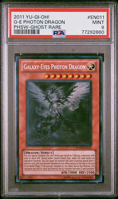 Yugioh Galaxy-Eyes Photon Dragon PHSW-EN011 Ghost Rare PSA 9-image