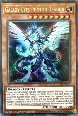 Galaxy-Eyes Photon Dragon LDS2-EN047 1st Edition ULTRA RARE HOLO YuGiOh TCG Card-image