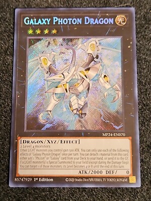 *Misprint* MP24-EN070 Galaxy Photon Dragon Secret Rare Foiling 1st Ed YuGiOh-image