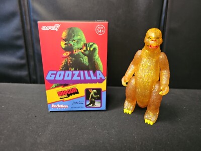 Super7  ReAction Shogun Godzilla Amber Glitter 3.75 Box Mystery Figure 2/12 -image