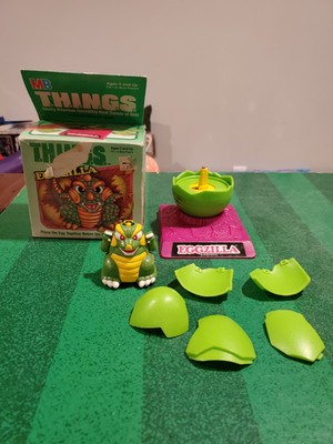 Vintage 1986 Milton Bradley THINGS Eggzilla w/ Box Godzilla Toy Works-image