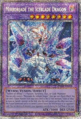 Yugioh PHHY-EN100 Mirrorjade the Iceblade Dragon Starlight Rare 1st Edition MINT-image