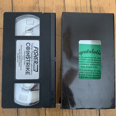 FISHER COINSTRIKE Metal Detector Users MANUAL VHS INSTRUCTIONAL VIDEO Coin$trike-image
