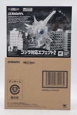 NEW S.H.MonsterArts Godzilla EFFECT Set 2 W/shipper Box-image