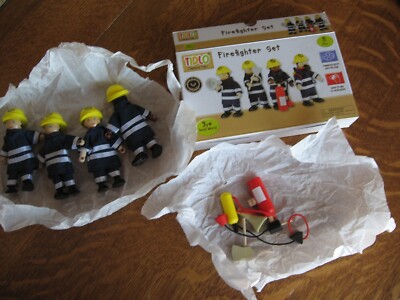 Firefighter Set TIDLO  in box wooden-image