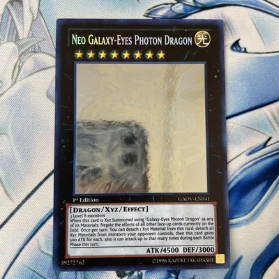 Yu-Gi-Oh Neo Galaxy Eyes Photon Dragon GAOV-EN041 Ghost 1st Edition English-image