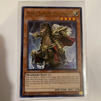 Yugioh! Noble Knight Pellinore - MAGO-EN085 - Rare - 1st Edition Near Mint, Engl-image