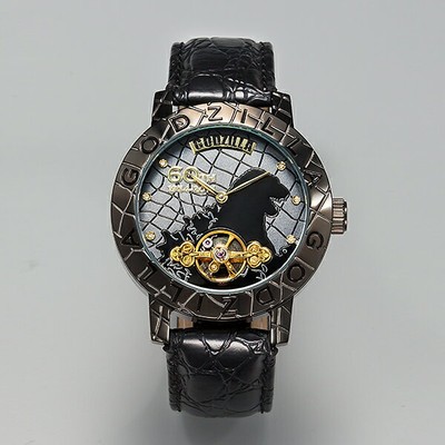 Godzilla 60th Anniversary Watch Black 1954 Limited Leather Band new-image