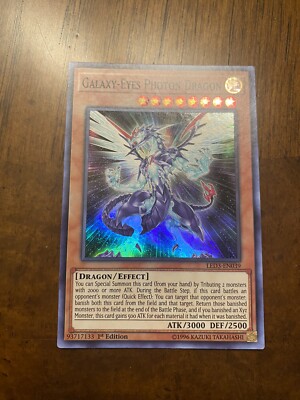 YUGIOH Galaxy Eyes Photon Dragon LED3-EN039 1st edition NM/M+-image