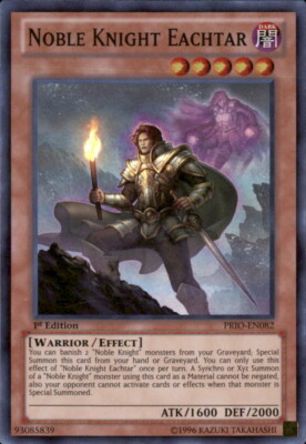 1st ed Noble Knight Eachtar super rare PRIO-EN082 Yugioh-image
