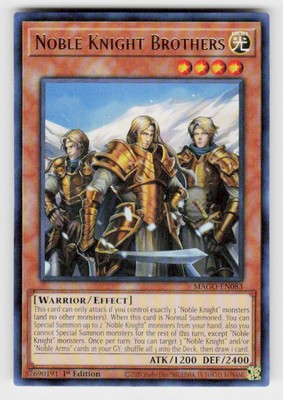 Maximum Gold #MAGO-EN083 Noble Knight Brothers 1st Edition-image