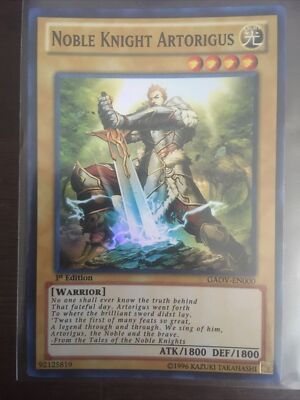 yugioh noble knight artorigus 1st edition GAOV-EN000-image