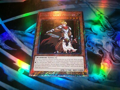 Noble Knight Medraut 1st Edition Platinum Secret Rare RA04-EN205 Yu-Gi-Oh-image