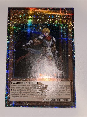 Noble Knight Medraut 1st Edition Quarter Century Secret Rare RA04-EN205 Yu-Gi-Oh-image
