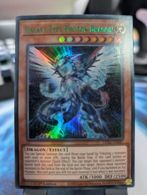 YuGiOh! Galaxy-Eyes Photon Dragon LDS2-EN047 Ultra Rare/Green Rare 1st Ed-image